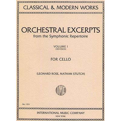 Orchestral Excerpts for Cello, volume 1; Rose (Int)
