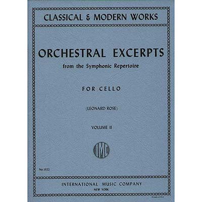 Orchestral Excerpts for cello, volume 2; Leonard Rose (International)