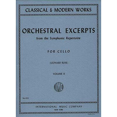 Orchestral Excerpts for cello, volume 2; Leonard Rose (International)