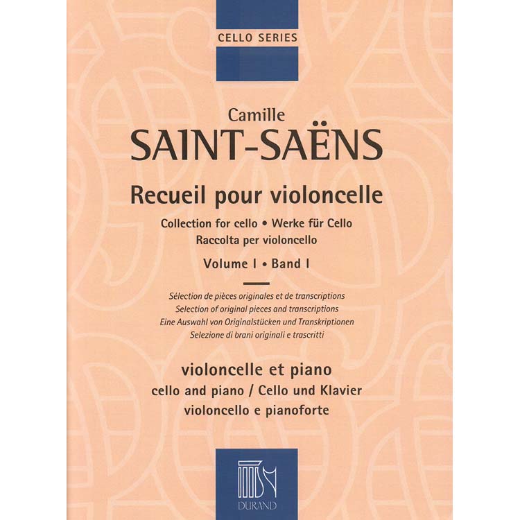 Collection for Cello, volume 1 for cello and piano; Camille Saint-Saens (Durand et Cie)