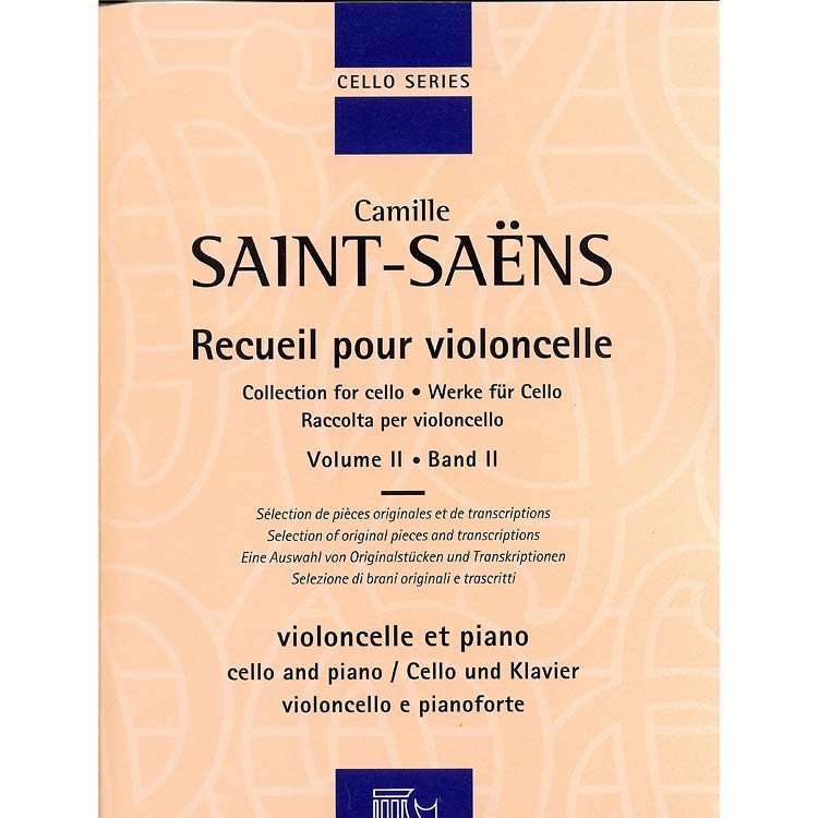 Collection for Cello, volume 2 for cello and piano; Camille Saint-Saens (Durand et Cie)