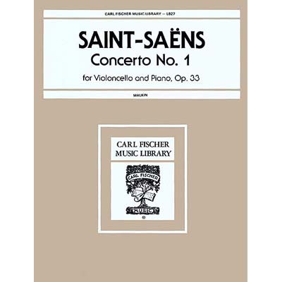 Concerto no. 1 in A Minor, op. 33, cello; Camille Saint-Saens (Carl Fischer)
