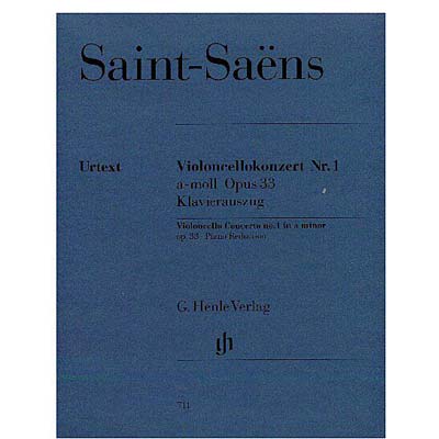 Concerto no. 1 in A Minor, op. 33, cello (urtext); Camille Saint-Saens (G. Henle Verlag)