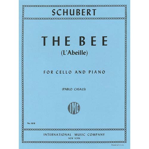 The Bee (L'Abeille), cello and piano; Francois Schubert (International)