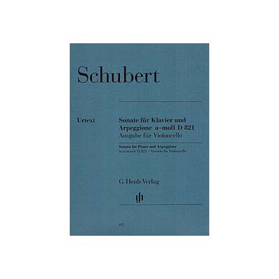 Sonata "Arpeggione" A Minor, cello (urtext); Franz Schubert (Henle)