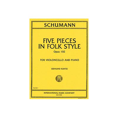 Five Pieces in Folk Style, op. 102, cello (Davidov/Jensen); Robert Schumann (International)