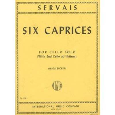 Six Caprices, op. 11, Cello; Servais (International)