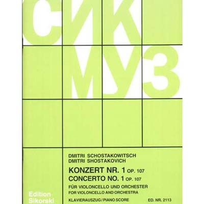 Concerto no.1 in E-flat, op. 107, cello; (Dmitri Shostakovich (Sikorski)
