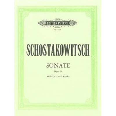 Sonata in D Minor, op. 40, cello and piano; Dmitri Shostakovich (C. F. Peters)