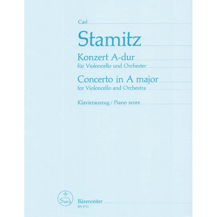 Concerto no.2 in A Major for Violoncello (urtext); Carl Stamitz (Barenreiter Verlag)