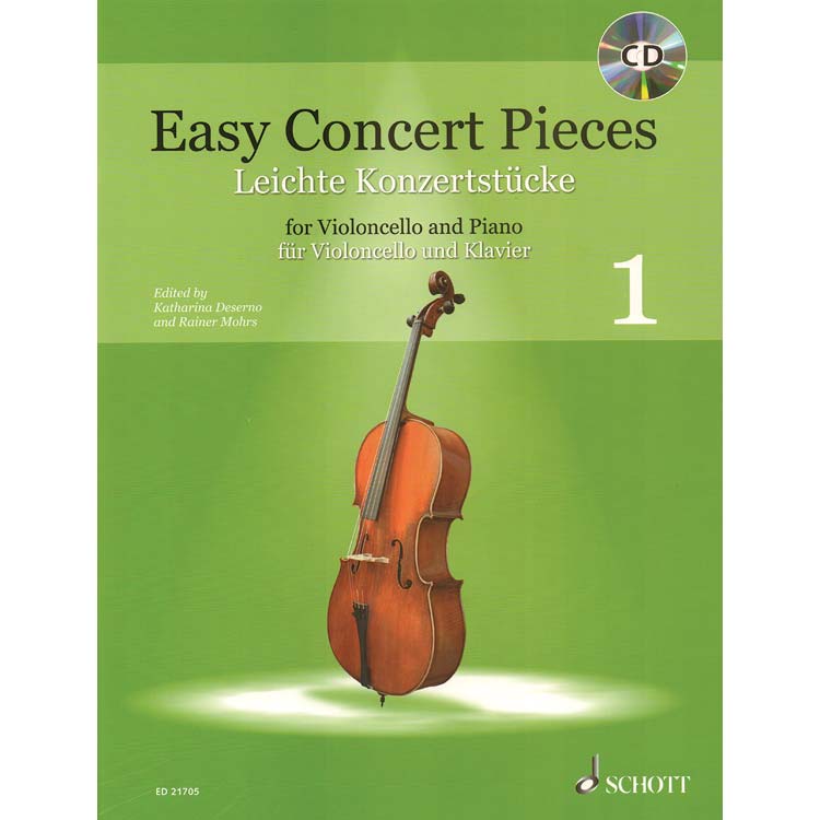 Easy Concert Pieces for cello and piano, book 1; Various authors (Schott Edition)