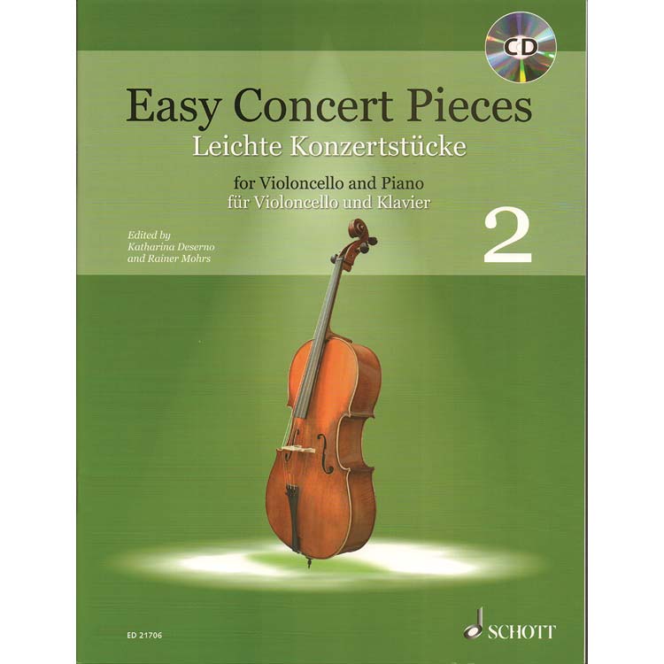Easy Concert Pieces for cello and piano, book 2; Various (Schott Editions)