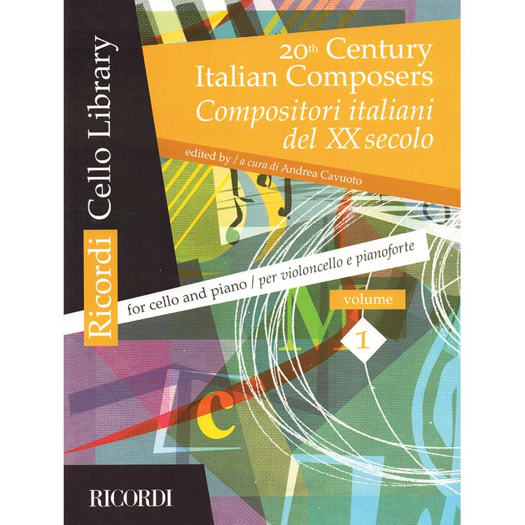 20th Century Italian Composers, cello and piano (Schott Editions)