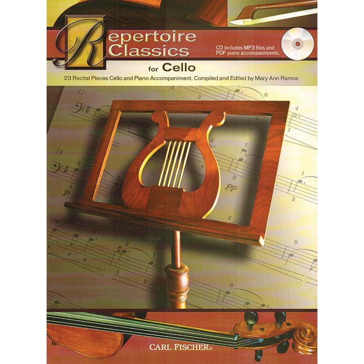 Repertoire Classics for Cello, Book with CD; Various (CF)