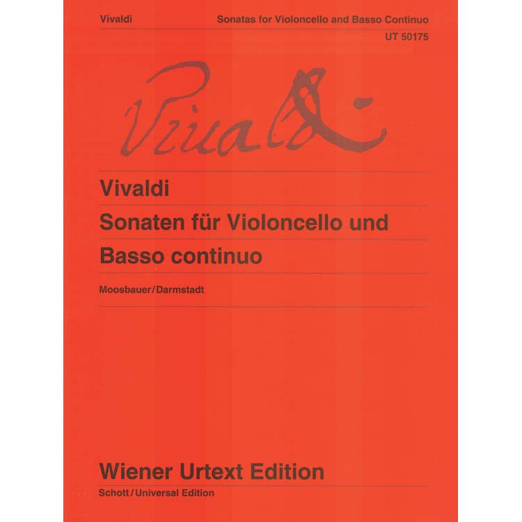 Complete Sonatas for Cello; Antonio Vivaldi (Vienna Urtext)