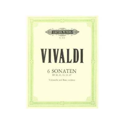 Six Sonatas for cello and piano; Antonio Vivaldi (C. F. Peters)
