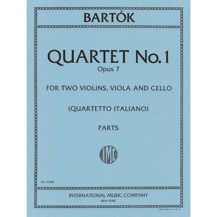 String Quartet no.1, op. 7, parts; Bela Bartok (International)