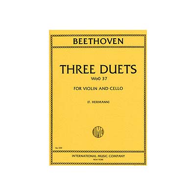 Three Duets (violin/cello); Beethoven (Int)