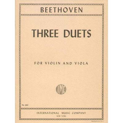 Three Duets (violin/viola); Beethoven (Int)