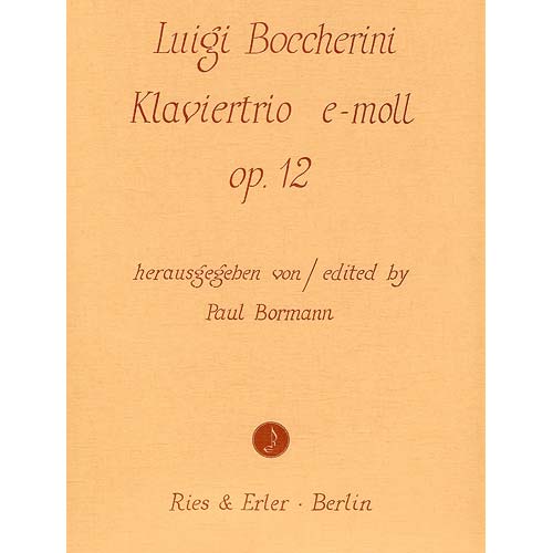 Piano Trio, op. 12 in E Minor; Luigi Boccherini (Ries & Erler)