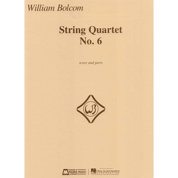 String Quartet no. 6, score and parts; William Bolcom (Edward Marks Music)