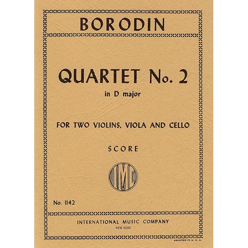 String Quartet No. 2 in D Major, minature score; Alexander Borodin (International)