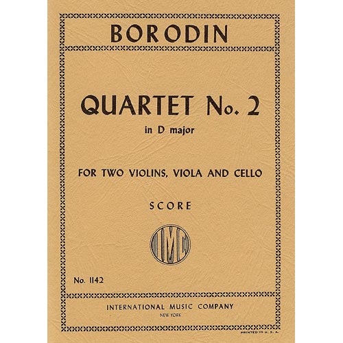 String Quartet No. 2 in D Major, minature score; Alexander Borodin (International)