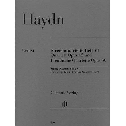 String Quartets volume VI (op. 42, op. 50/1-6); Haydn (Henle)