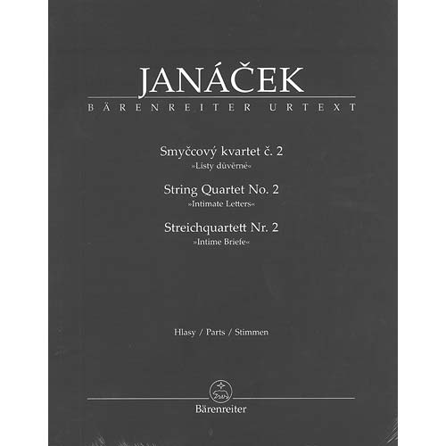 String Quartet no. 2 "Intimate Letters" (urtext); Leos Janacek (Barenreiter Verlag)