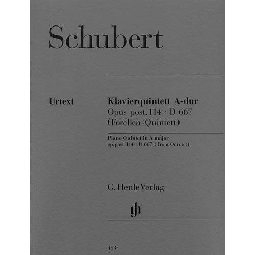 Trout Quintet op. 114 in A Major; Franz Schubert (G. Henle Verlag)