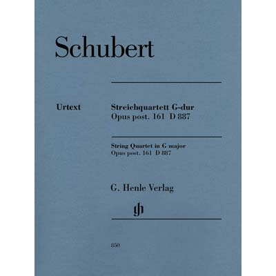 String Quartet in G Major, op. post.161, D. 887 (urtext); Franz Schubert (G. Henle Verlag)