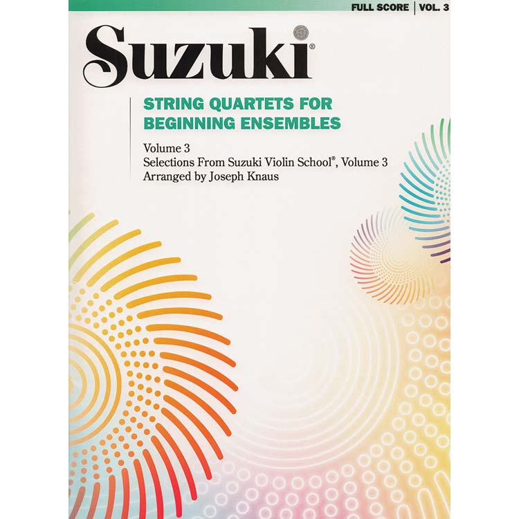 String Quartets for Beginning Ensembles, volume 3