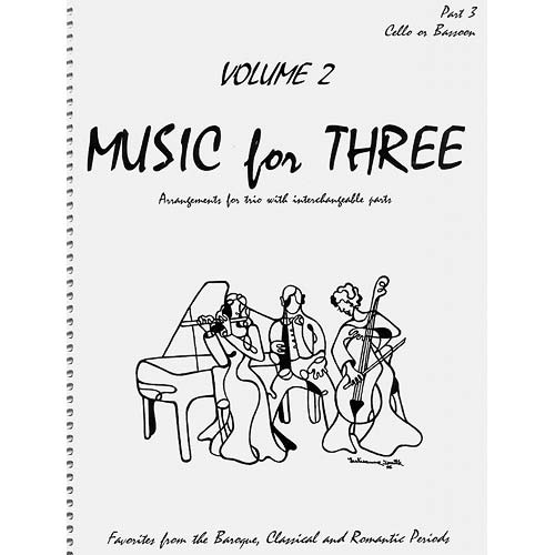 Music for Three, volume 2, cello, Baroque/Classical/Romantic(L