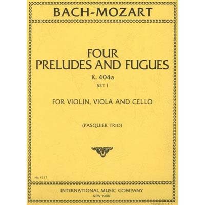 Six Preludes & Fugues Set 1, trio; Bach/Mozart (Int)