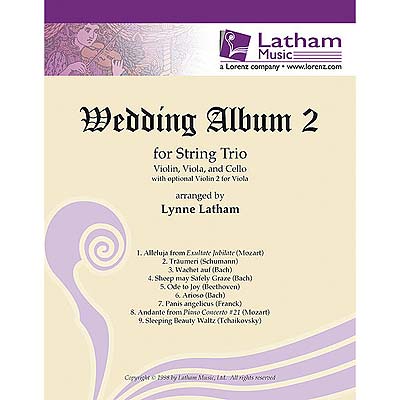 Wedding Album for String Trio, book 2, with optional violin II, score & parts (Latham Music)