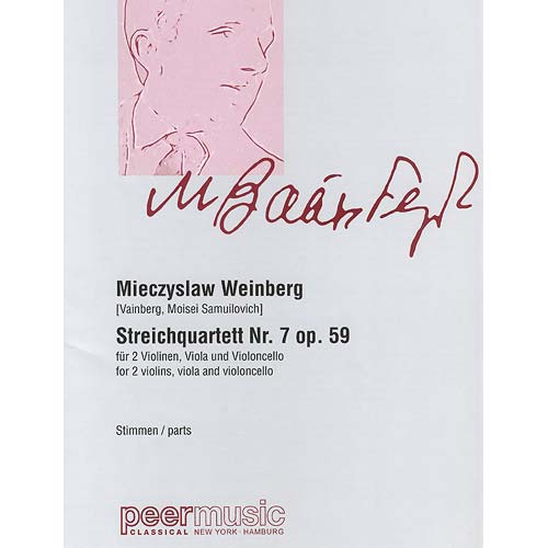 String Quartet no. 7, op. 59, PARTS; Mieczyslaw Weinberg (Peer International)