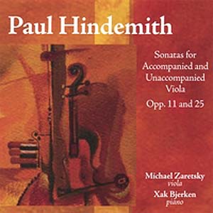 Hindemith: Sonatas for Viola, opp.11 and 25, CD; Zaretsky