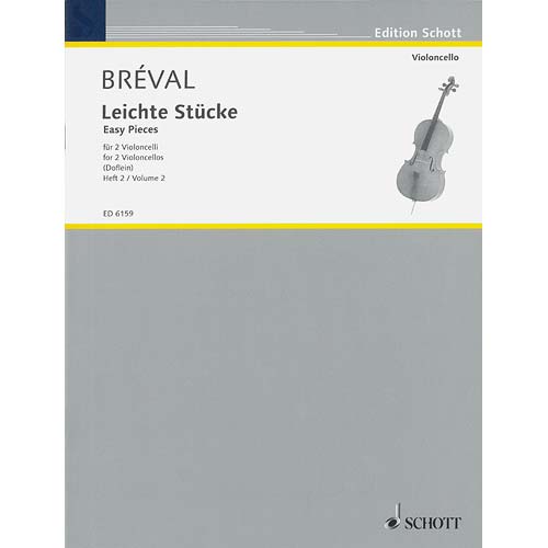 Easy Pieces for Two Cellos, book 2; Jean-Baptiste Breval (Schott)