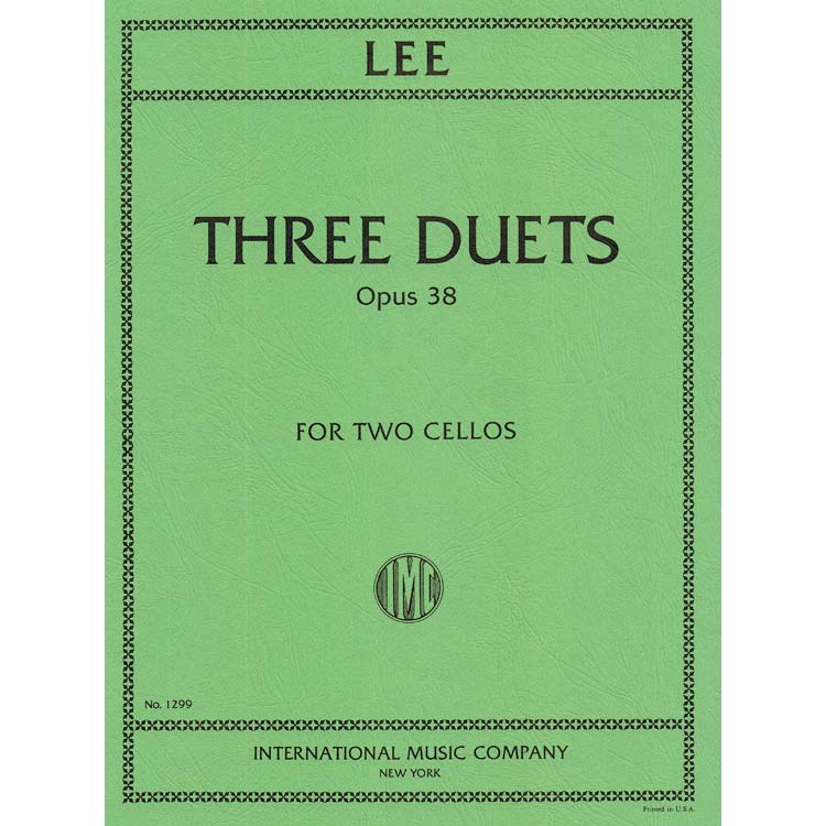 Three Duets, op. 38, for two cellos; Lee (Int)