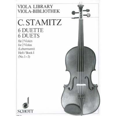 Six Duets, volume 1: 1-3 for two violas; Carl Stamitz (Schott Edition)