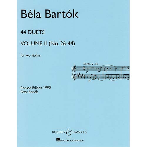 44 Duets, volume 2, violins; Bela Bartok