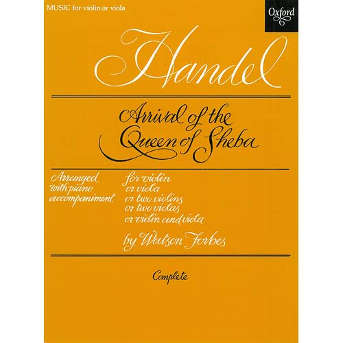 Arrival of the Queen of Sheba, 2 Violins; Handel (Oxford University Press)
