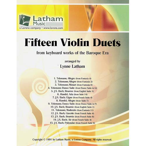Fifteen Duets, violins; Latham (Latham Music)