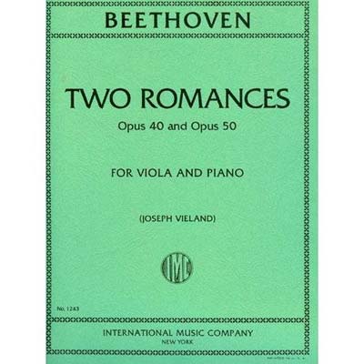 Two Romances, op. 40 and op. 50, viola and piano; Ludwig van Beethoven