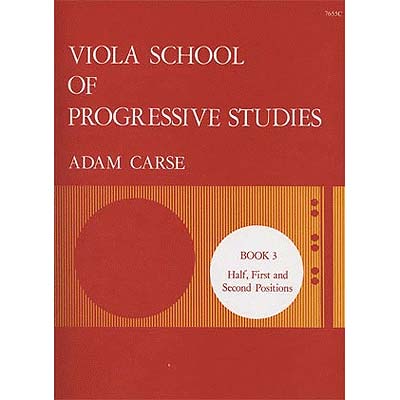 Viola School of Progressive Studies, book 3; Adam Carse (Stainer & Bell)