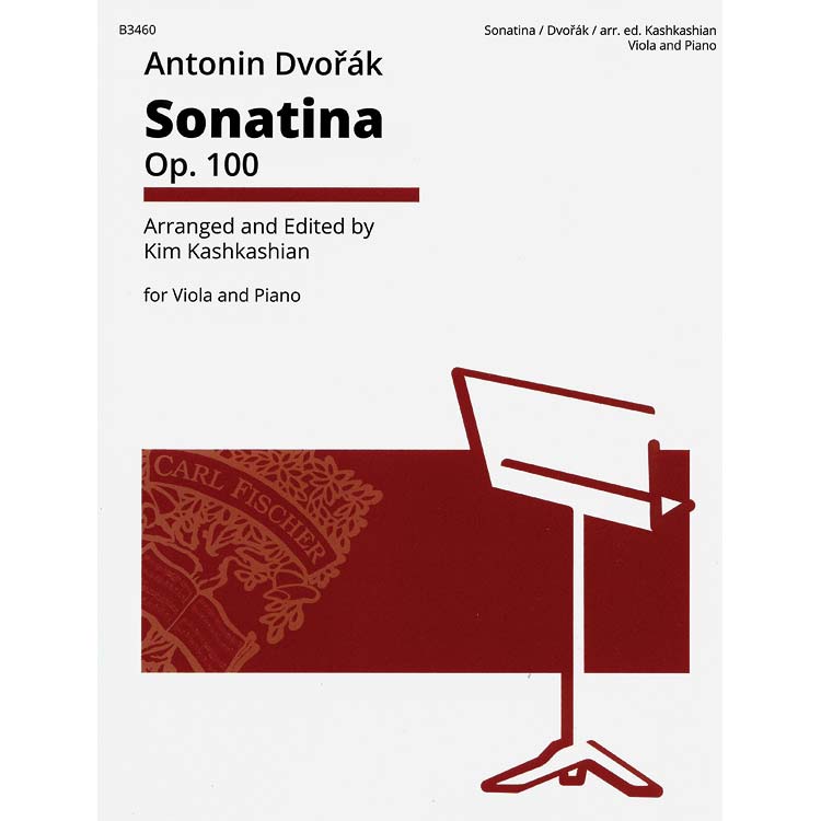Sonatina, opus 100 for viola and piano; Antonin Dvorak (Carl Fischer)