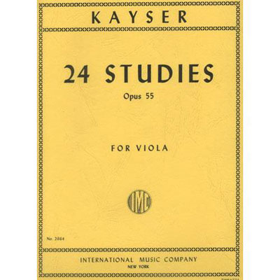 Twenty-four Studies, op. 55; Viola, Heinrich Ernst Kayser (International)