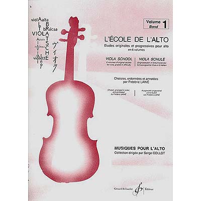 L'Ecole de L'Alto, volume 1, viola (arr. Frederic Laine); Various (Edizioni Berben)