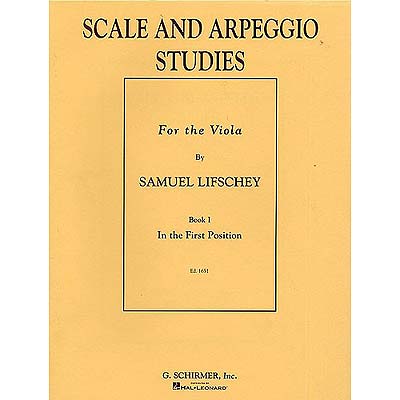 Scale and Arpeggio Studies, book 1, viola; Lifschey