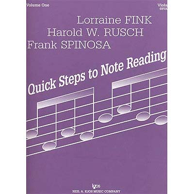 Quick Steps to Note Reading, volume 1, Viola; Fink, et al. (Kjos)